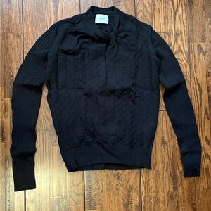 Erdem Black Cable Knit Sweater